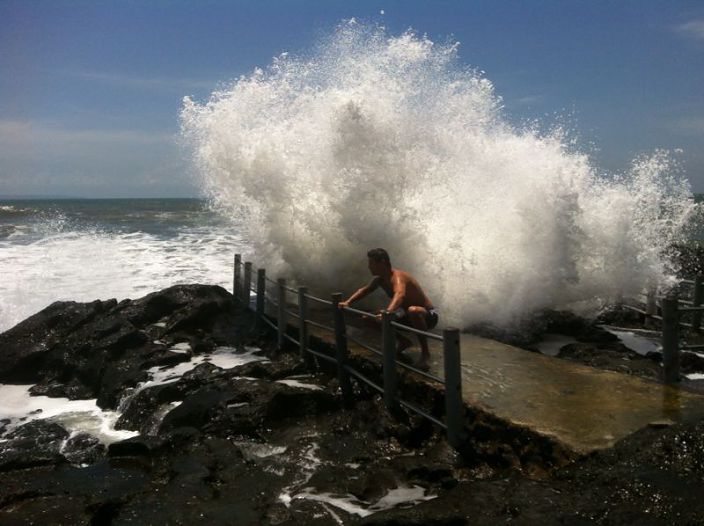 брызги океана