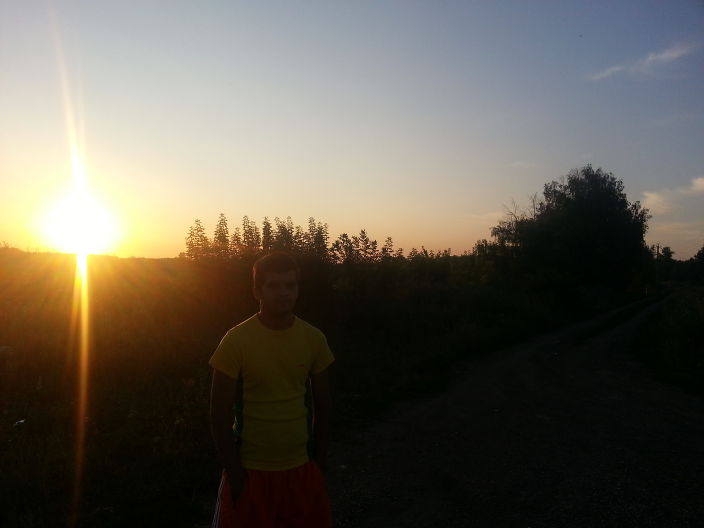 я на закате