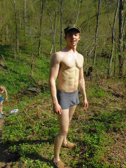 на природе