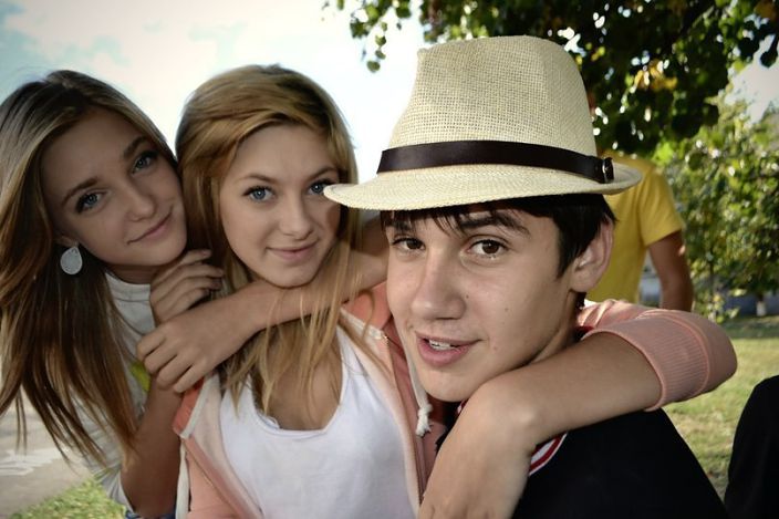 На природе...