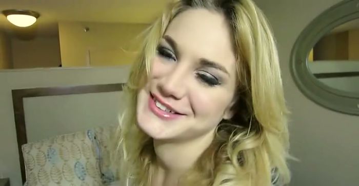 Hot blonde fucked pov