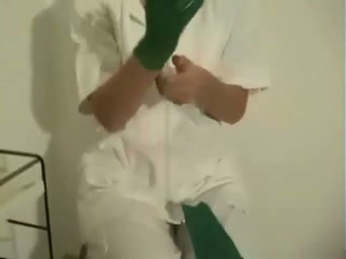 Nurse Takes A Semen Sample