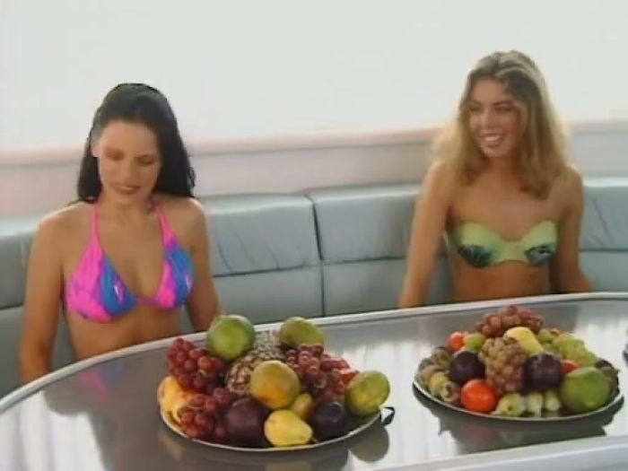 Two hot sluts fucked on boat